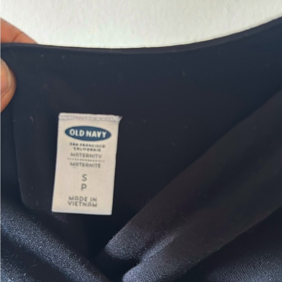 Old navy Womens black V neck midi maternity dress - Picture 2 of 3